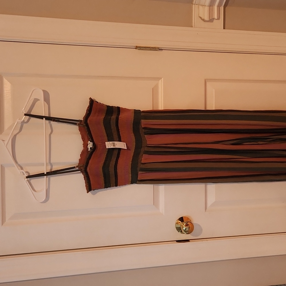 NWT, American Eagle Jumpsuit, medium, muted earthtones - Picture 1 of 5